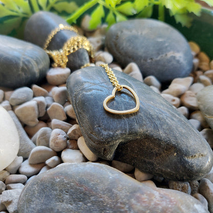 Heart hoop pendant 