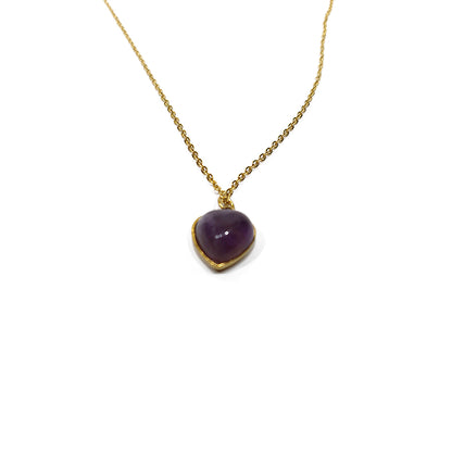 Mineral heart pendant