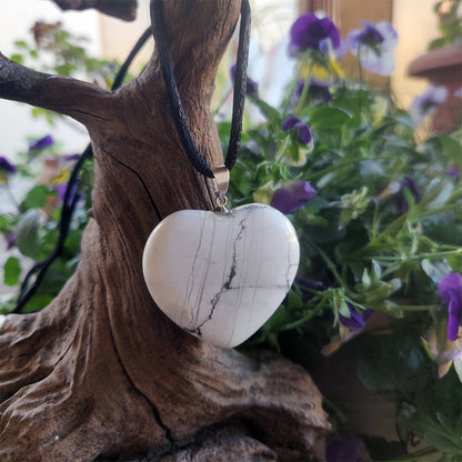 Howlite Heart