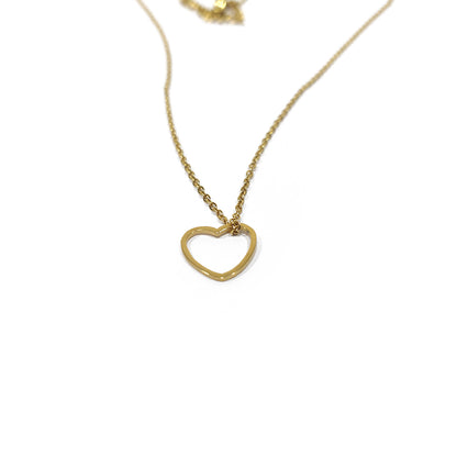 Heart hoop pendant 