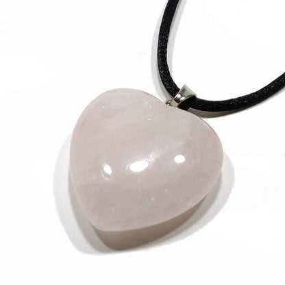Amethyst and Rose Quartz Hearts