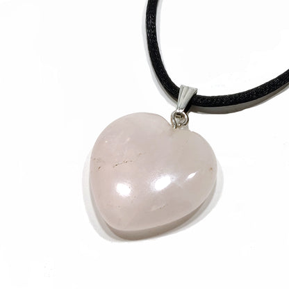 Amethyst and Rose Quartz Hearts