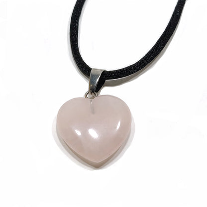 Amethyst and Rose Quartz Hearts