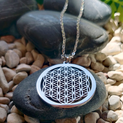 Flower of Life stainless steel pendant