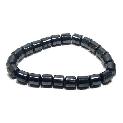 Hematite cylinder bracelet