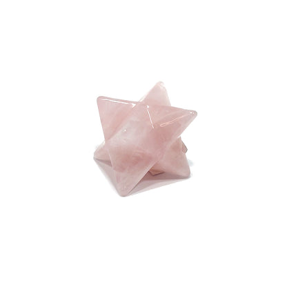 Merkaba cuarzo rosa
