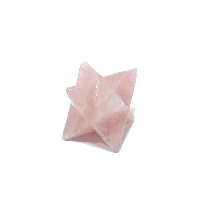 Merkaba cuarzo rosa