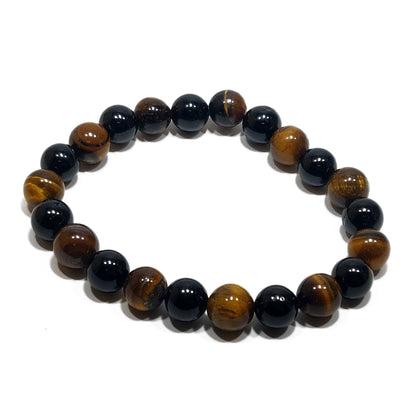 Onyx-Tiger's Eye Bracelet