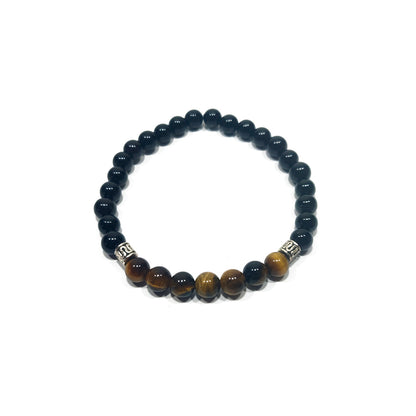 Onyx-Tiger's Eye Bracelet 6