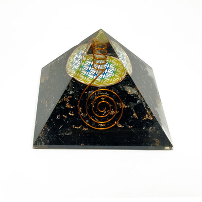 Orgonite Tourmaline Pyramid / EMF Protection / 5G Protection