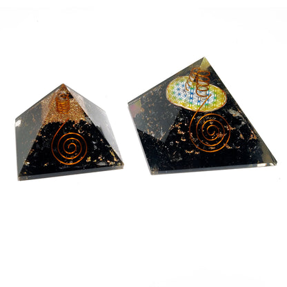 Orgonite Tourmaline Pyramid / EMF Protection / 5G Protection