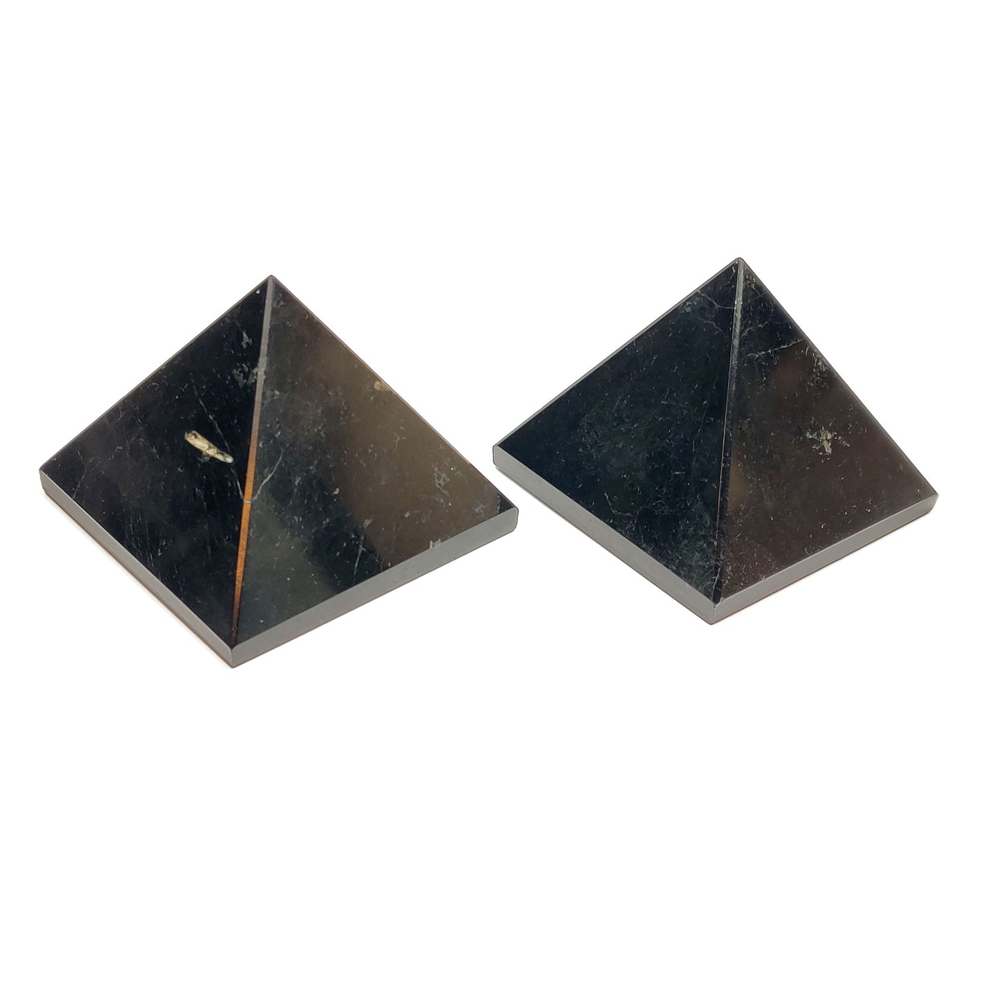 Pirámide Turmalina 6 x 6 cm protección energías negativas
